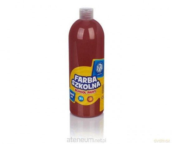 Farba szkolna brązowa 1000ml