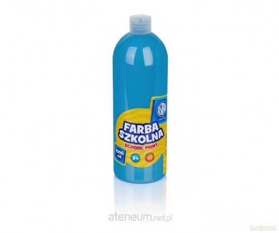 Farba szkolna niebieska 1000ml