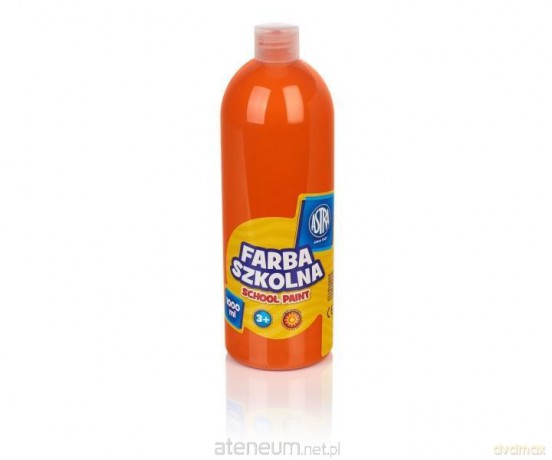 Farba szkolna pomarańczowa 1000ml