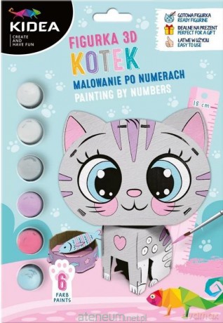 Figurka 3D malowanie po numerach Kotek [FIGURKA]
