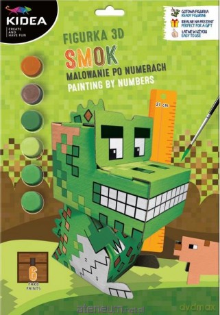 Figurka 3D malowanie po numerach Smok [FIGURKA]