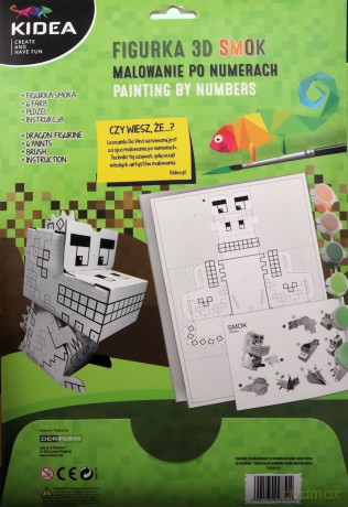 Figurka 3D malowanie po numerach Smok [FIGURKA]