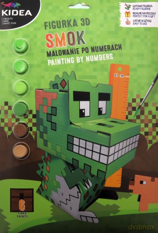 Figurka 3D malowanie po numerach Smok [FIGURKA]