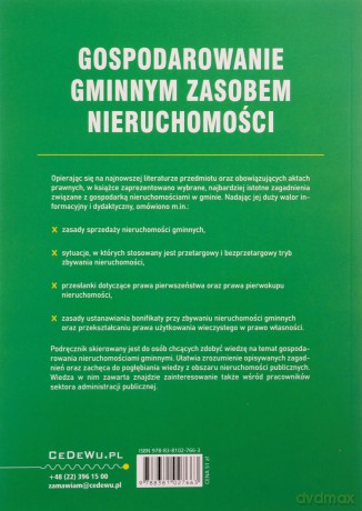 Gospodarowanie gminnym zasobem nieruchomości - Monika Śpiewak-Szyjka [KSIĄŻKA]