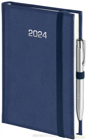 Kalendarz 2024 B5 Tyg. Cross z notesem granatowy [KALENDARZ]