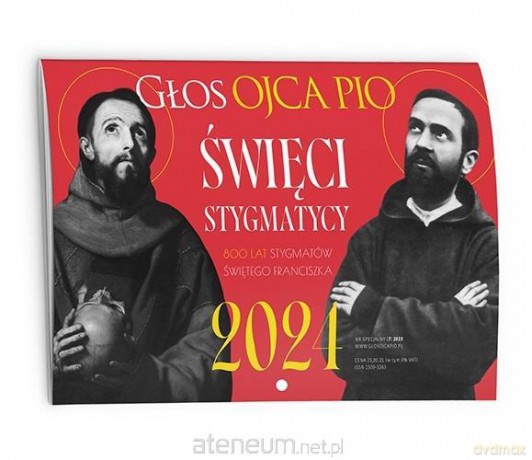 Kalendarz 2024 Głos Ojca Pio nr 7/2023 Święci... [KALENDARZ]