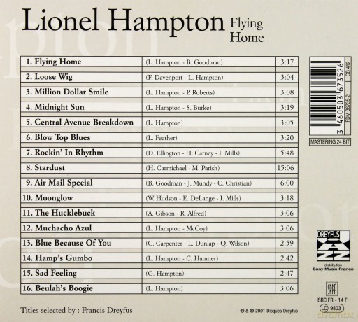 Lionel Hampton: Flying Home [CD]