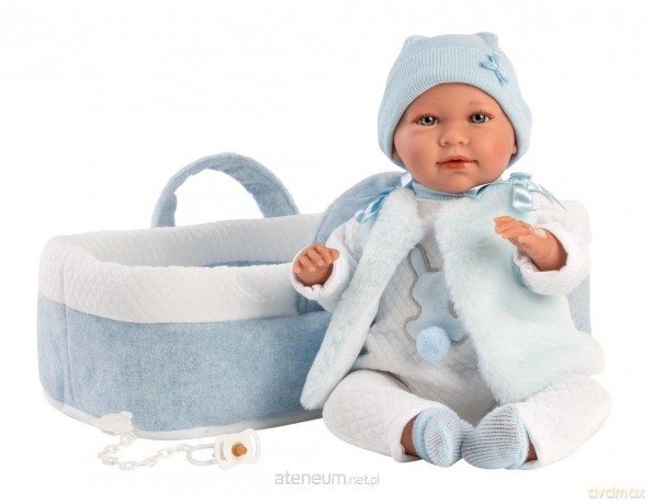 Lalka bobas płacząca Mimo z gondolką 42 cm