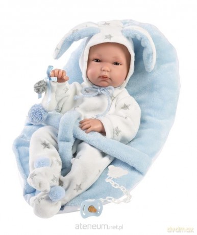 Lalka bobas winylowa Bimbo z nosidełkiem 35 cm