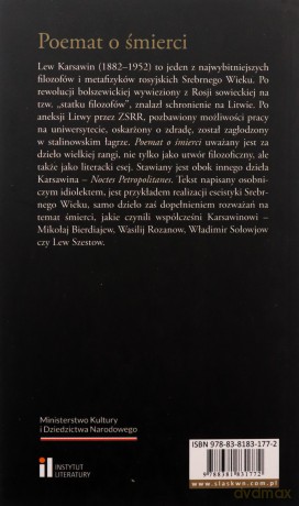Poemat o śmierci - Lew Karsawin [KSIĄŻKA]