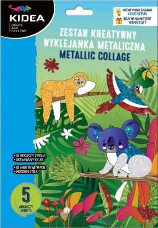 Wyklejanka metaliczna Zwierzęta