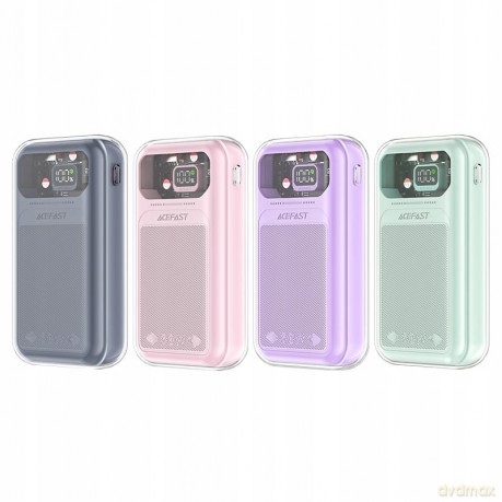 Acefast powerbank 20000mAh Sparkling Series szybkie ładowanie 30W szary (M2)