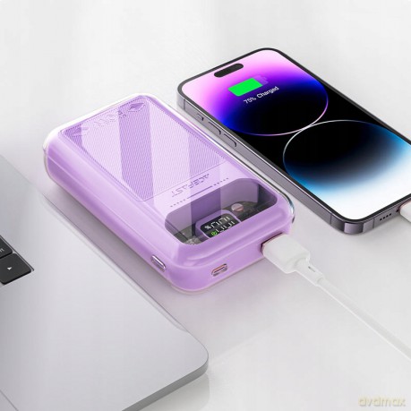 Acefast powerbank 20000mAh Sparkling Series szybkie ładowanie 30W szary (M2)
