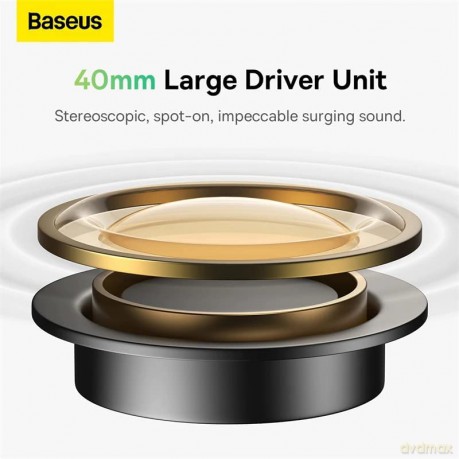 Baseus Bowie H1 słuchawki bezprzewodowe Bluetooth 5.2 ANC szary (NGTW230013)