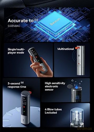 Baseus SafeJourney Pro Series alkomat 470mAh szary
