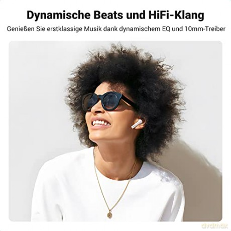 Bezprzewodowe słuchawki Bluetooth 5.2 TWS ANC Ugreen HiTune T3 Active WS106 - białe