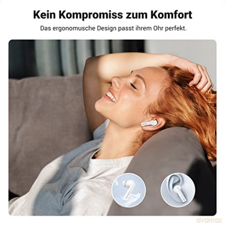 Bezprzewodowe słuchawki Bluetooth 5.2 TWS ANC Ugreen HiTune T3 Active WS106 - białe