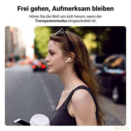 Bezprzewodowe słuchawki Bluetooth 5.2 TWS ANC Ugreen HiTune T3 Active WS106 - białe