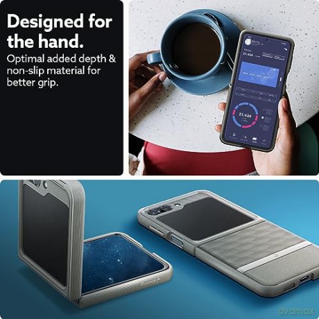 CASEOLOGY PARALLAX GALAXY Z FLIP 5 ASH GREY