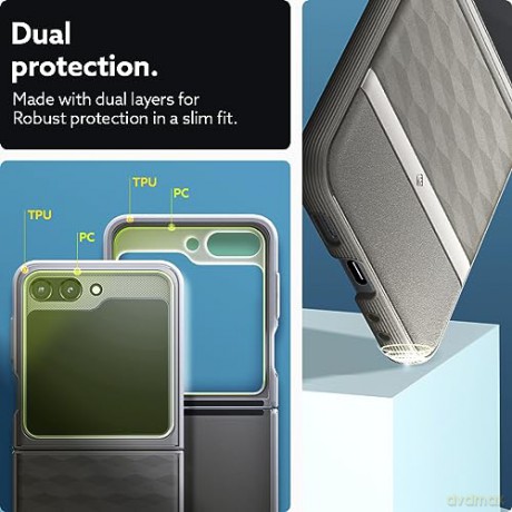 CASEOLOGY PARALLAX GALAXY Z FLIP 5 ASH GREY