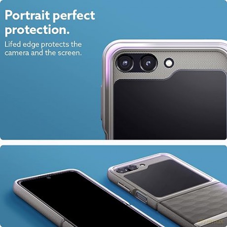 CASEOLOGY PARALLAX GALAXY Z FLIP 5 ASH GREY