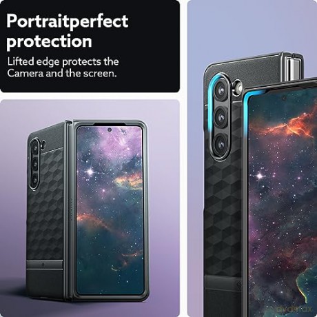 CASEOLOGY PARALLAX GALAXY Z FOLD 5 MATTE BLACK