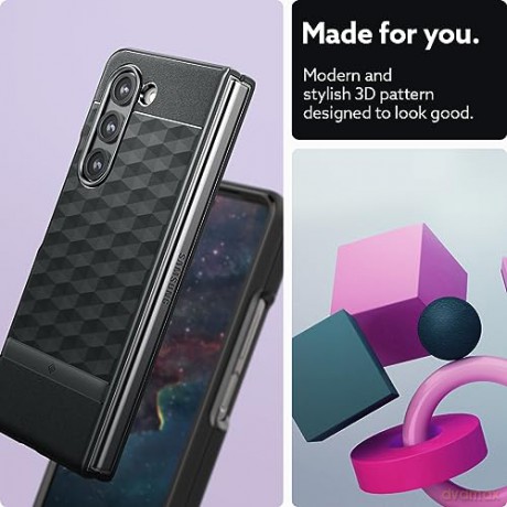 CASEOLOGY PARALLAX GALAXY Z FOLD 5 MATTE BLACK