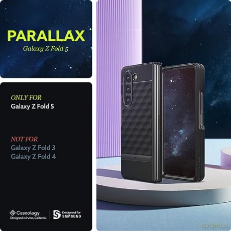 CASEOLOGY PARALLAX GALAXY Z FOLD 5 MATTE BLACK