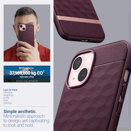 CASEOLOGY PARALLAX MAG MAGSAFE IPHONE 15 BURGUNDY