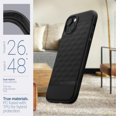 CASEOLOGY PARALLAX MAG MAGSAFE IPHONE 15 MATTE BLACK