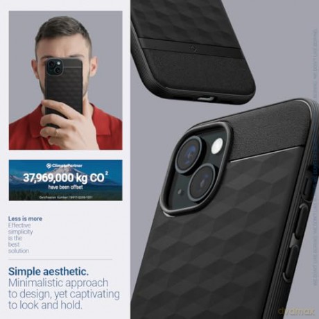 CASEOLOGY PARALLAX MAG MAGSAFE IPHONE 15 MATTE BLACK
