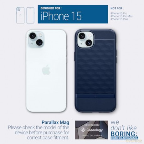 CASEOLOGY PARALLAX MAG MAGSAFE IPHONE 15 MIDNIGHT BLUE