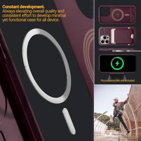 CASEOLOGY PARALLAX MAG MAGSAFE IPHONE 15 PRO MAX BURGUNDY