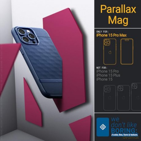 CASEOLOGY PARALLAX MAG MAGSAFE IPHONE 15 PRO MAX MIDNIGHT BLUE
