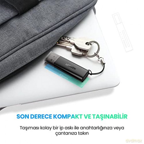 Czytnik kart SD/TF Ugreen CM264 USB 3.0 - czarny