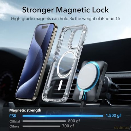 ESR AIR ARMOR HALOLOCK MAGSAFE IPHONE 15 PRO CLEAR