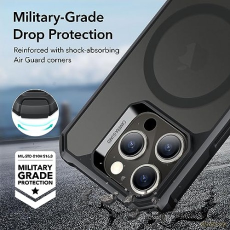 ESR AIR ARMOR HALOLOCK MAGSAFE IPHONE 15 PRO FROSTED BLACK