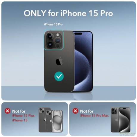 ESR AIR ARMOR IPHONE 15 PRO FROSTED BLACK