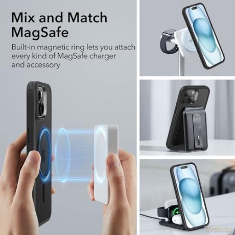ESR CH HALOLOCK MAGSAFE IPHONE 15 PLUS FROSTED BLACK