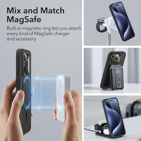 ESR CH HALOLOCK MAGSAFE IPHONE 15 PRO FROSTED BLACK