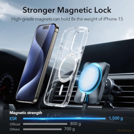ESR CH HALOLOCK MAGSAFE IPHONE 15 PRO MAX CLEAR
