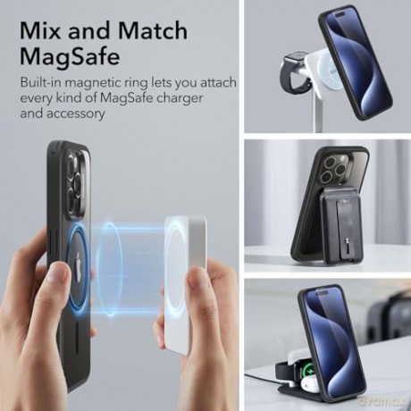 ESR CH HALOLOCK MAGSAFE IPHONE 15 PRO MAX CLEAR/BLACK