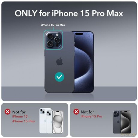 ESR CH HALOLOCK MAGSAFE IPHONE 15 PRO MAX FROSTED BLACK