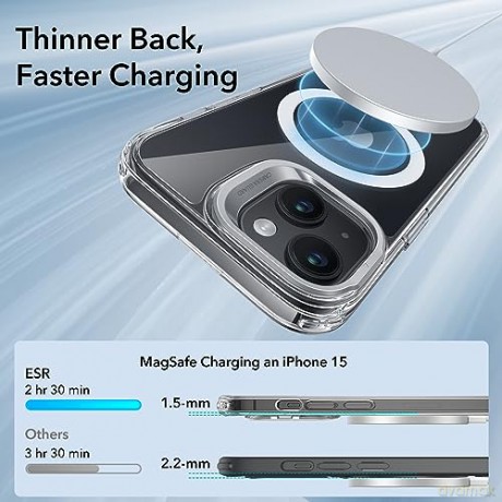 ESR CLASSIC KICKSTAND HALOLOCK MAGSAFE IPHONE 15 CLEAR
