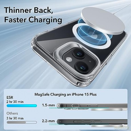 ESR CLASSIC KICKSTAND HALOLOCK MAGSAFE IPHONE 15 PLUS CLEAR