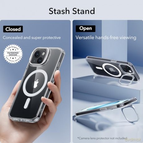 ESR CLASSIC KICKSTAND HALOLOCK MAGSAFE IPHONE 15 PLUS CLEAR