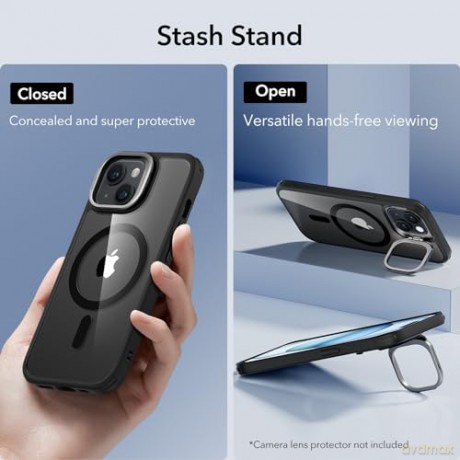 ESR CLASSIC KICKSTAND HALOLOCK MAGSAFE IPHONE 15 PLUS CLEAR