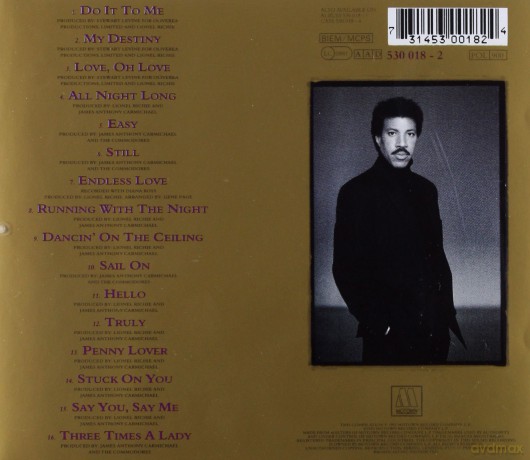 Lionel Richie: Back To Front [CD]