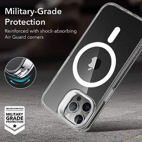 ESR CLASSIC KICKSTAND HALOLOCK MAGSAFE IPHONE 15 PRO MAX CLEAR