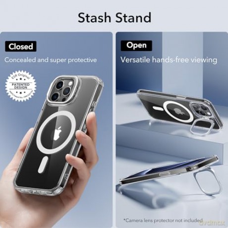 ESR CLASSIC KICKSTAND HALOLOCK MAGSAFE IPHONE 15 PRO MAX CLEAR